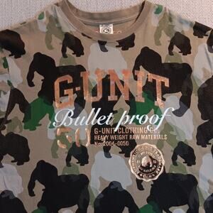 G-Unit Vintage‎ Heavy Weight OG Tee XXL Gorilla Camo Bullet Proof 50 Cent Street